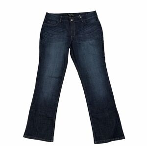 Riders by Lee Women 18M Mid Rise Straight Leg Jean Dark Wash Stretch Classic NWT